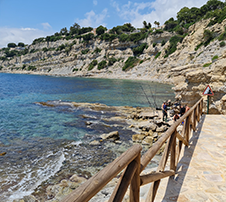 Schöne Küstenlinie von Moraira Costa Blanca für Villenmiete